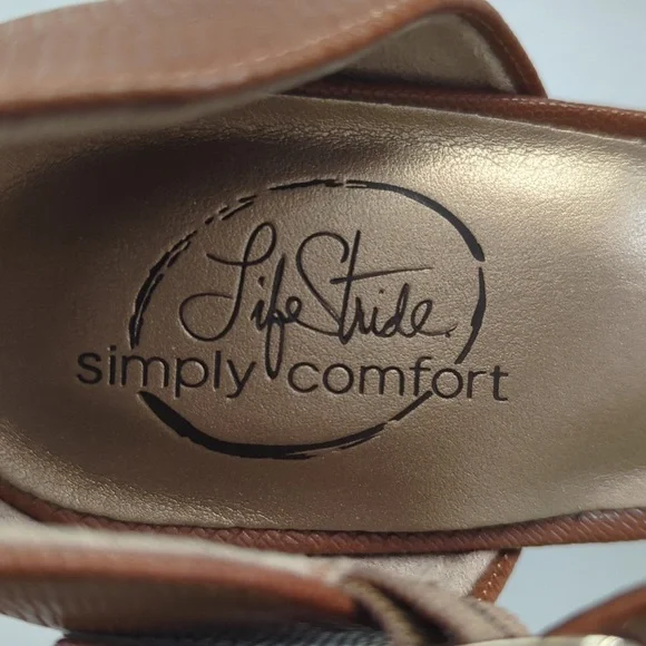 Life Stride Kamala Simply Comfort Faux Leather Pumps 9.5M Brown - Picture 3 of 16